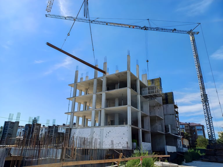 Construction beam work